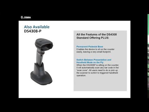 Zebra Technologies: DS4308 Barcode Scanners
