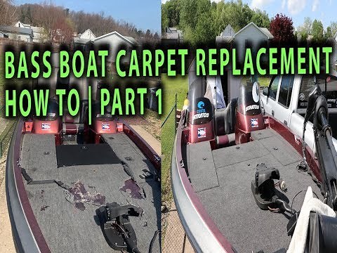 CHEAPEST Way to Replace Bass Boat CARPET | Part 1 | Tools And Cutting