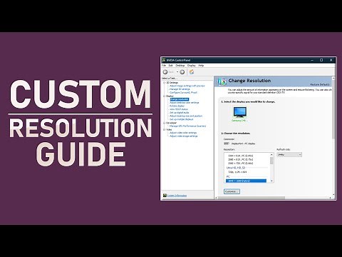 NVIDIA Control Panel - How To Create A Custom Resolution