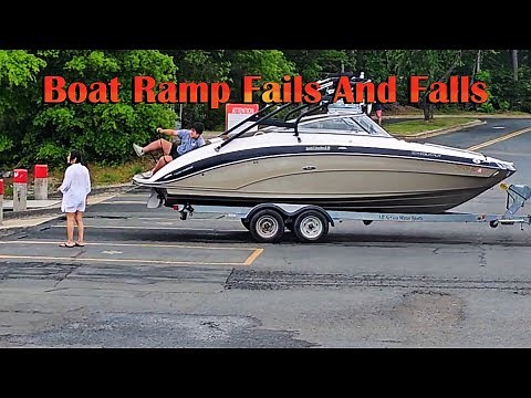 Boat Ramp Fails and Falls
