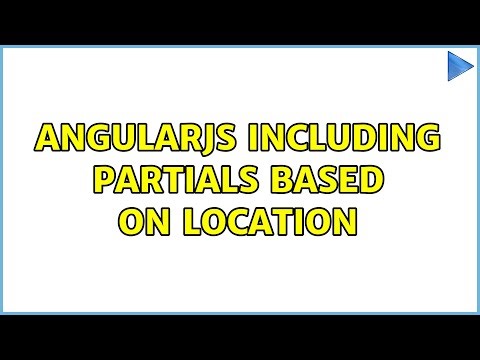 Angularjs including partials based on location