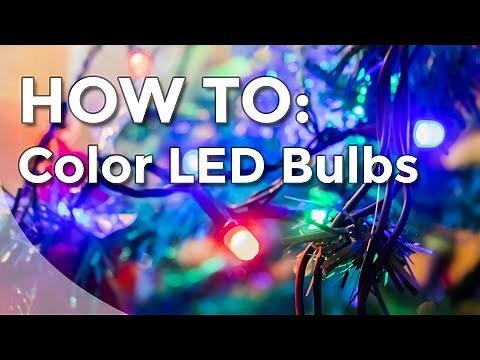 How To Paint Color On LED Lights | Christmas Lighting