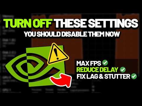 Turn Off These NVIDIA Settings — Fix FPS Drops & Micro Stutter