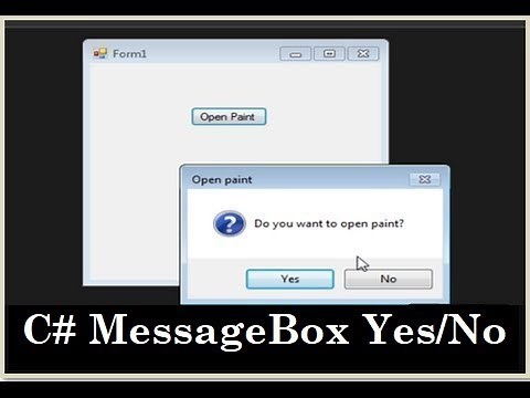 C# Tutorial - Advance Custom MessageBox (Yes or No)