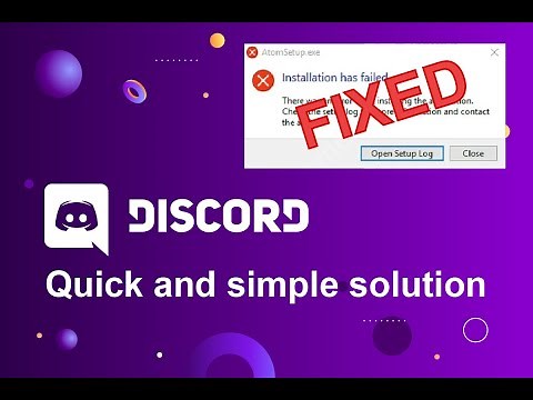 HOW TO FIX DISCORD INSTALLATION HAS FAILED