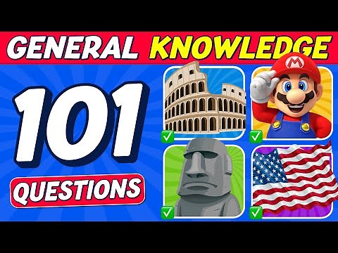 General Knowledge Trivia Quiz | 101 Questions MOST People Get Wrong! 😄✅