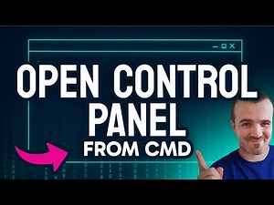 How to OPEN Control Panel from CMD (Step by Step)