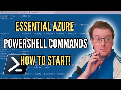 Install Azure Powershell and essential commands