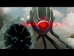 Mech alien tripod against humans War of the worlds