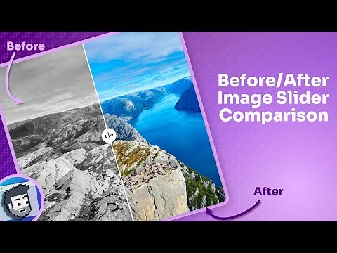 Before/After Image Slider Comparison (HTML, CSS, and JavaScript)