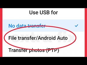 How To Fix USB File Transfer/Android Auto Option Not Working & Not Showing Problem solve Pc, Android