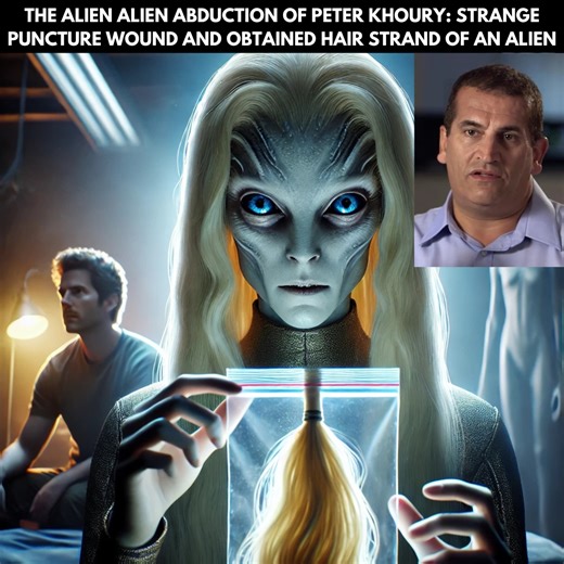 The Alien Alien Abduction of Peter Khoury: Strange Puncture Wound And Obtained Hair Strand Of An Alien #DNA #mystery #aliens #extraterrestrial #UFO | Space Stories