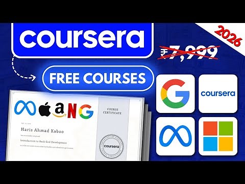 How To Get Coursera Courses for FREE with Certificates in 2026 | Step by Step Complete Guide