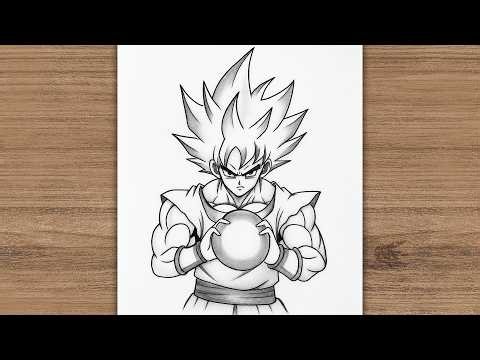 How to draw Goku Full body || Goku Drawing step by step|| Dragon Ball Drawing Easy