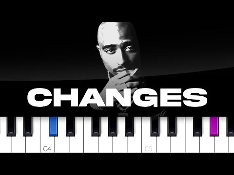 2Pac - Changes (piano tutorial)