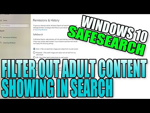 Filter Out Adult Content From Showing in Windows 10 Search PC Tutorial | Enable Strict SafeSearch