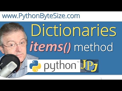 Pythons dict class items() method