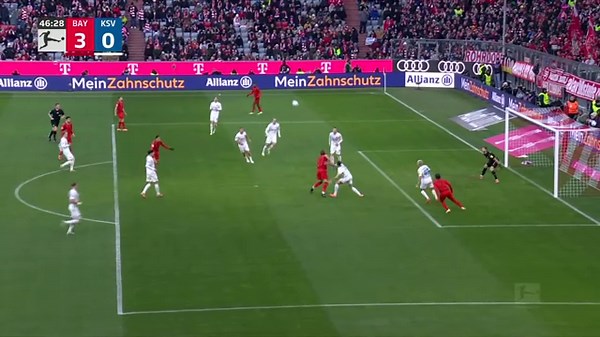 Harry Kane's superb header makes it 3-0 Bayern