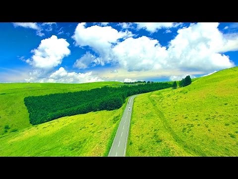 4K映像 絶景ドローン空撮「初夏のビーナスライン 霧ヶ峰高原」日本の美しい四季 長野県諏訪市 7月中旬 自然風景
