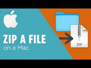 Zip or compress a file on a Mac - Tutorial
