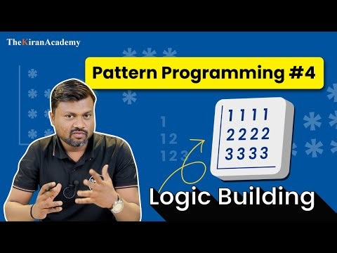 👨‍💻Build Your Pattern Program | NUMBER Pattern Program #4 | Logic Building