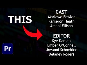 How to Add Scrolling Text in Premiere Pro || Scrolling Text Tutorial Premiere Pro