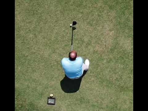 Overhead view of the golf swing