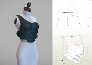 The Acolyte Foam Pattern Brendok Witch Chest Armor Female Sith Breastplate 3D Papercraft Digital PDF Templates Cosplay PDO Pepakura File DIY - Etsy