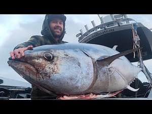Southern Bluefin Tuna caught in the Hokitika Trench NEW ZEALAND with josh james and friends