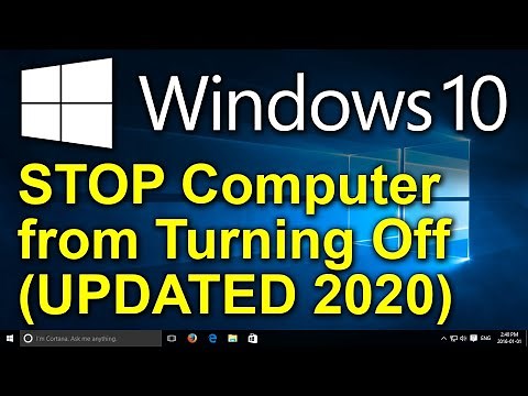 ✔️ Windows 10 - 2020 - Stop Computer from Turning Off, Sleeping, Hibernating in Minutes