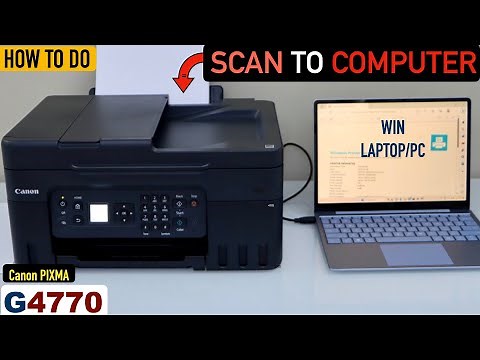 Canon Pixma G3770, G3270, G2770 & G4770 Printer Scan To Computer !