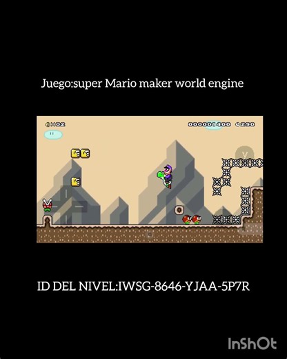 otro nivel que hice en super Mario maker world engine #supermariomakerworldengine