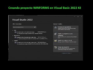 Creating a WINFORMS project in Visual Basic 2022