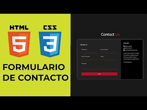 HTML & CSS | Responsive Contact Form with CSS Grid