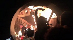 So filmte das hr-Team die Szene im brennendes Haus