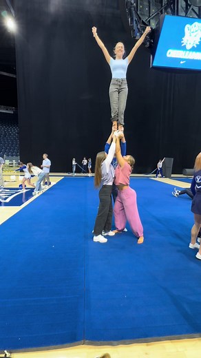 Reuniting with Old Teammates for Stunting Fun | BYU Cheerleading