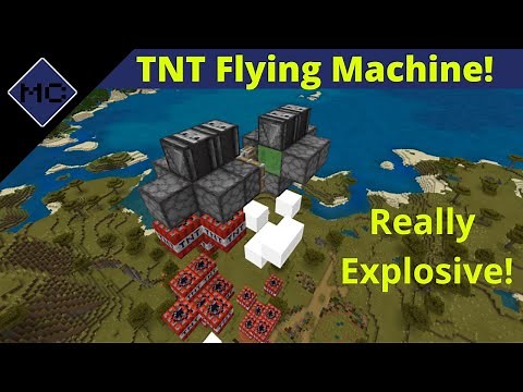 Minecraft Bedrock: TNT Flying Machine Tutorial!