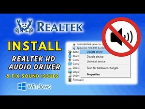 Install Realtek HD Audio Driver & Fix Sound Issues on Windows 11/10