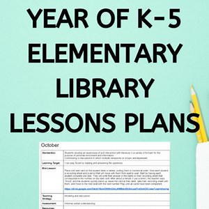 Full Year Library Curriculum K–5 | Elementary Lesson Plans Bundle