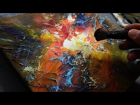 Mastering TEXTURED Art On Canvas: ABSTRACT ACRYLIC Painting Tutorial - Step by Step