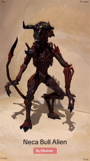 Custom made action figure. Minimal sculpting on a slightly modded neca rhino alien with mcfarlane horns and tail #neca #alien #bull #shit #actionfigures