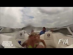Boat crash slow motion