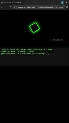Creating Neon Square Spinners with CSS