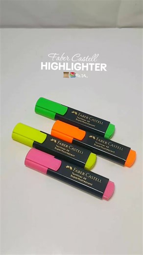 The OG Highlighter is back! ✨ Nothing beats the clean, classic glow of the Faber-Castell Textliner 48. 📚 What color was your favorite back in school? Let us know! Credit: @a.marie.shop06 (Amarie) #FaberCastell #Textliner48 #Highlighter #StudyTok #StationeryPH #BackToSchool | Faber-Castell