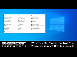 Windows 10 Control Panel Shortcut | Windows 10 Control Panel Missing