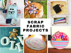 Scrap Fabric Projects - 50 Brilliant Ways To Use Up Fabric Leftovers ⋆ Hello Sewing