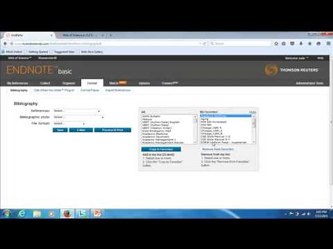 EndNote Basic Overview