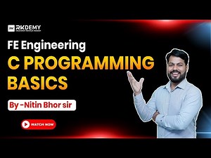 Programming Basics for 1st Year Engineering | Complete Beginner Guide by Nitin Bhor Sir | RKDEMY