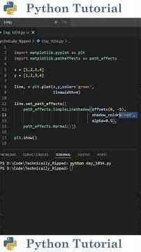 How to Create Line Shadows in Matplotlib | Python Tutorial