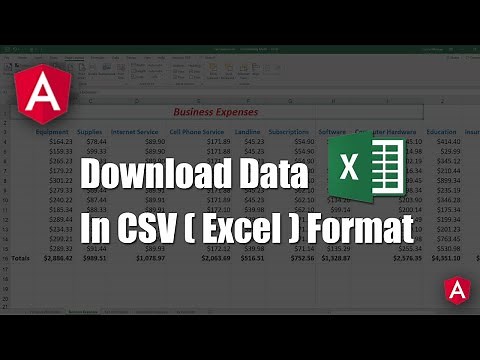 Download Data In CSV (Excel) Format In Angular || Angular Tutorial || Export data In CSV Format